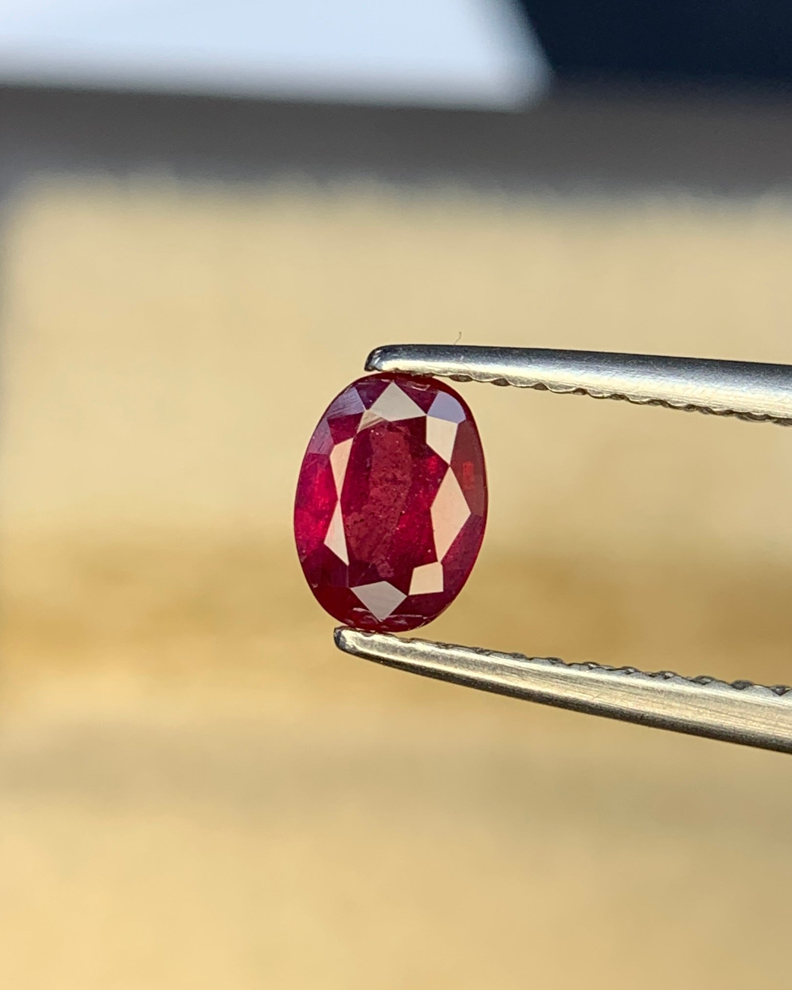 Natural Ruby 0.63 Carat 5.7x4.2 MM Oval Shape Faceted Gemstone 