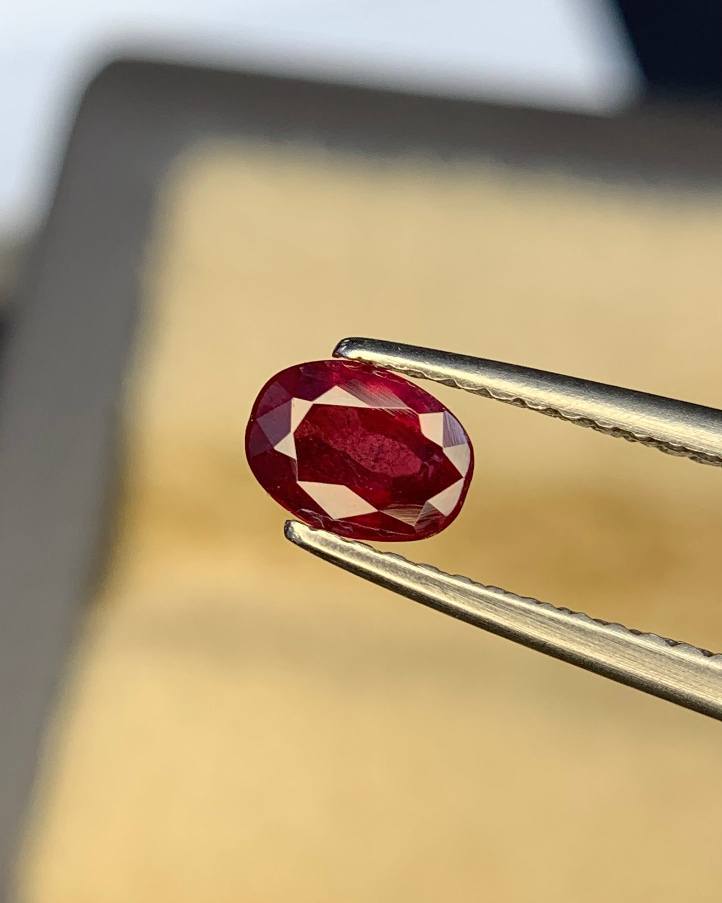 Natural Ruby 0.63 Carat 5.7x4.2 MM Oval Shape Faceted Gemstone 