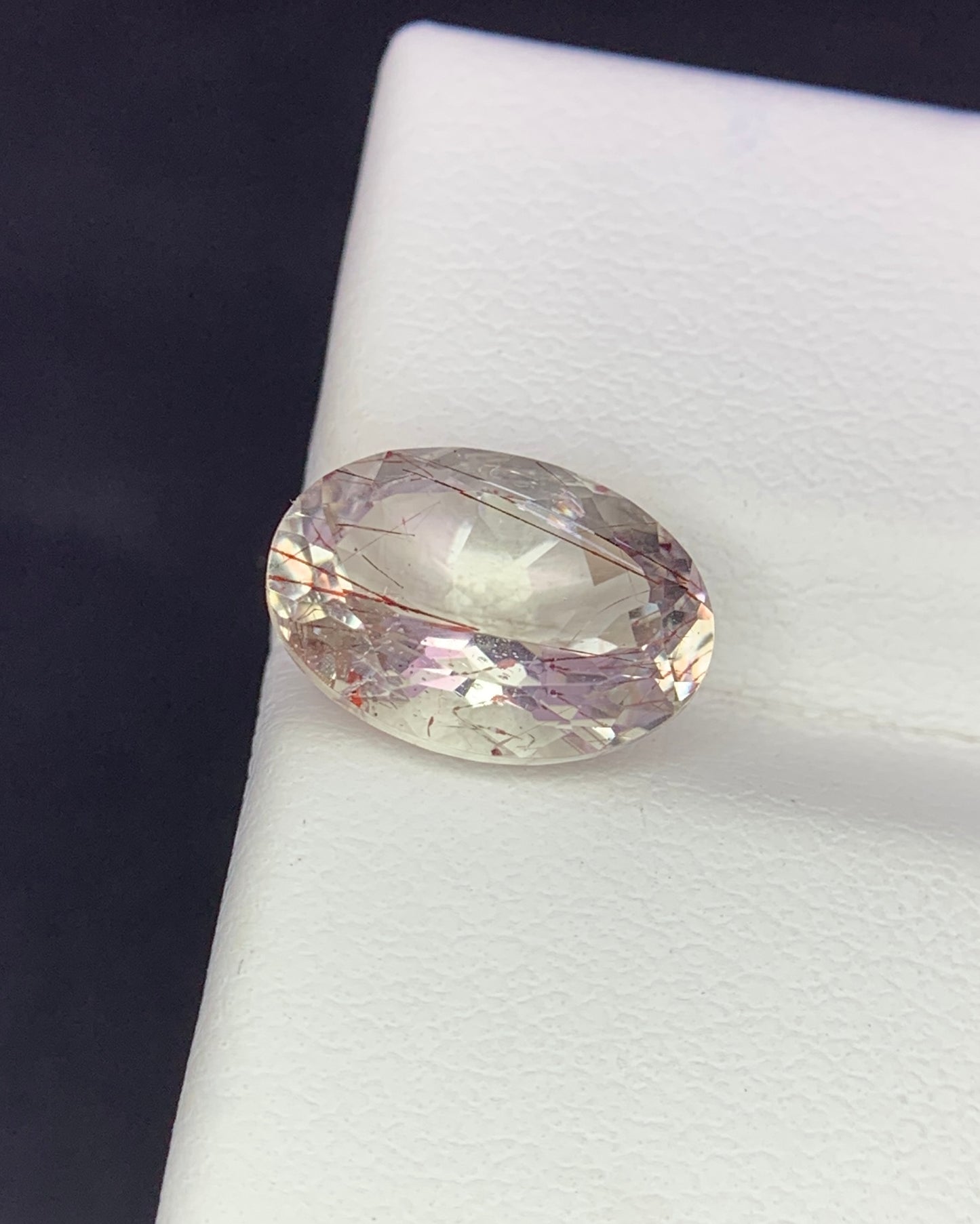 Natural Super Seven 2.91 Carat 11.3x8 MM Oval Shape Faceted Gemstone with 7 Crystals Healing Stone Seven Chakra Melody Stone 