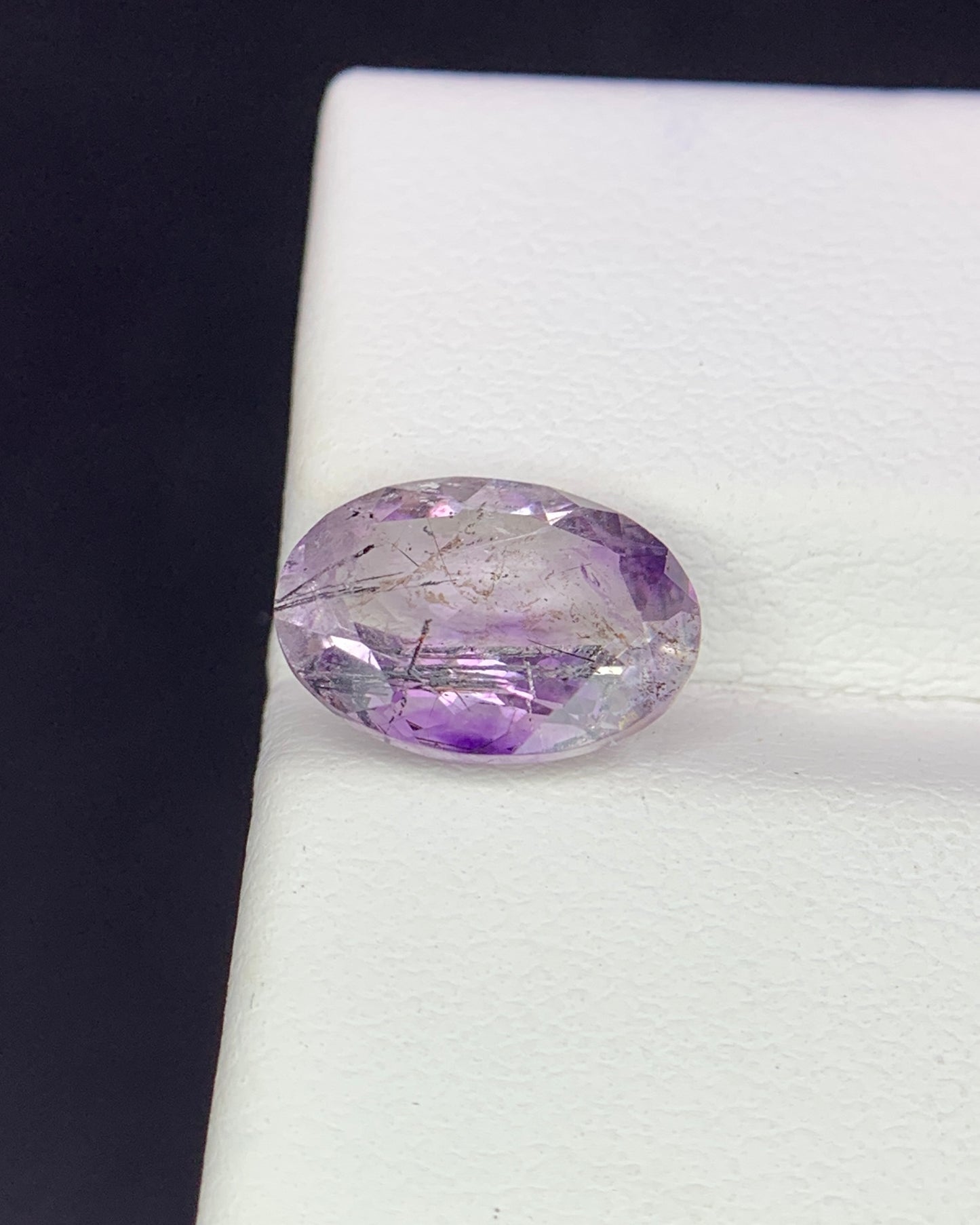 Natural Super Seven 2.40 Carat 10.7x7.7 MM Oval Shape Faceted Gemstone with 7 Crystals Healing Stone Seven Chakra Melody Stone 