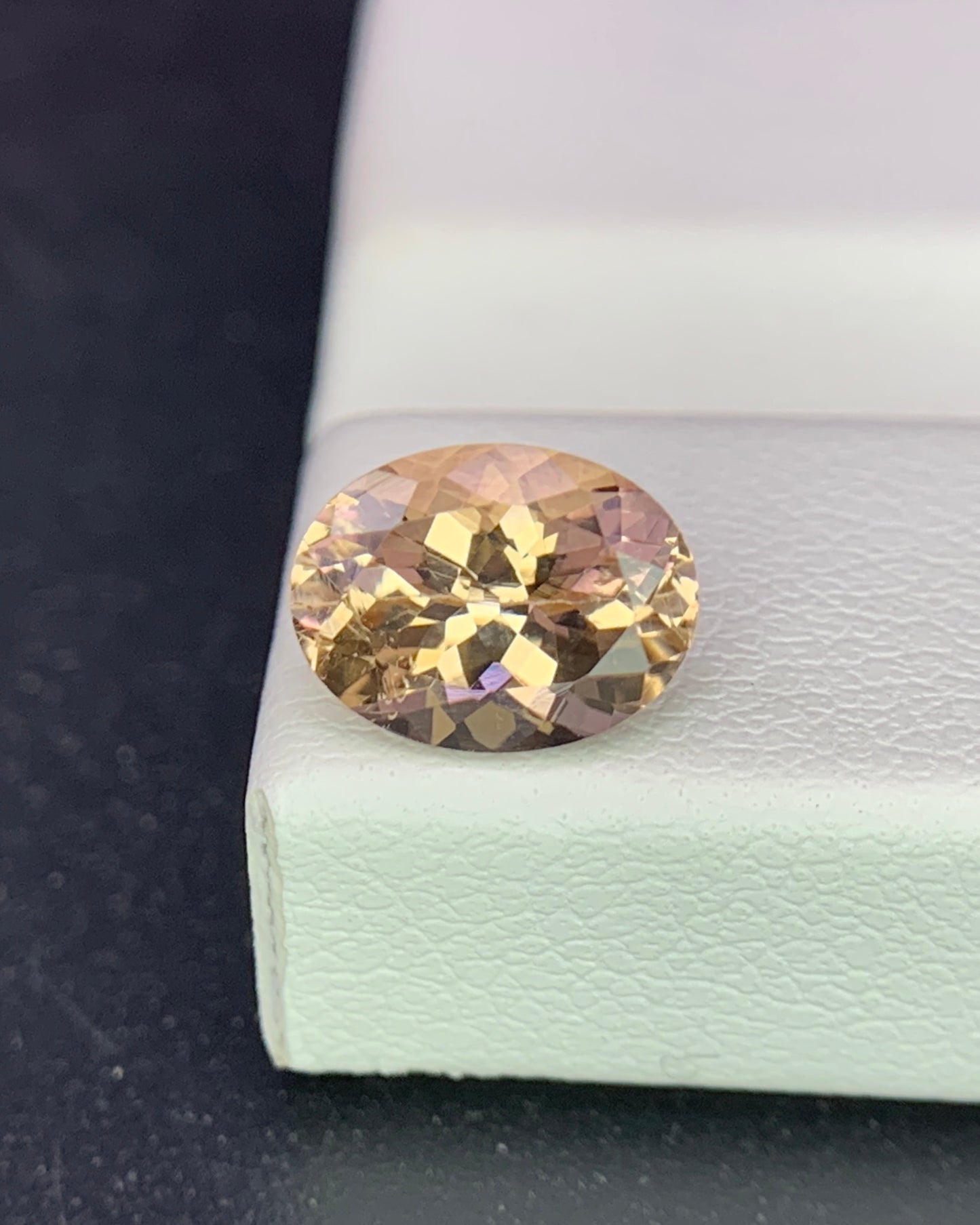Natural Peach Tourmaline 1.34 Carat 8.1x6.1 MM Oval Shape Faceted Gemstone 