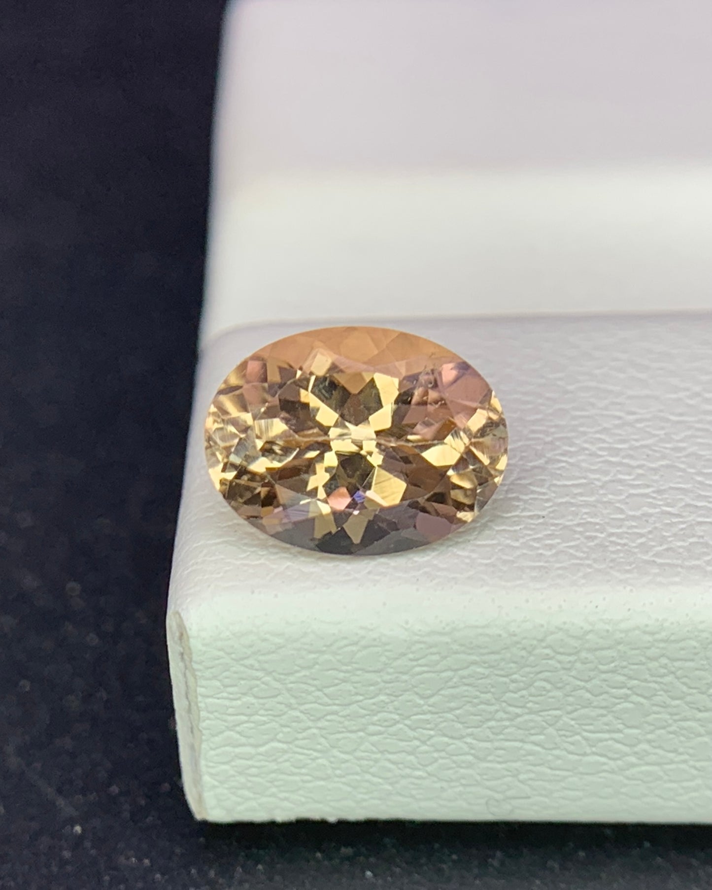 Natural Peach Tourmaline 1.34 Carat 8.1x6.1 MM Oval Shape Faceted Gemstone 
