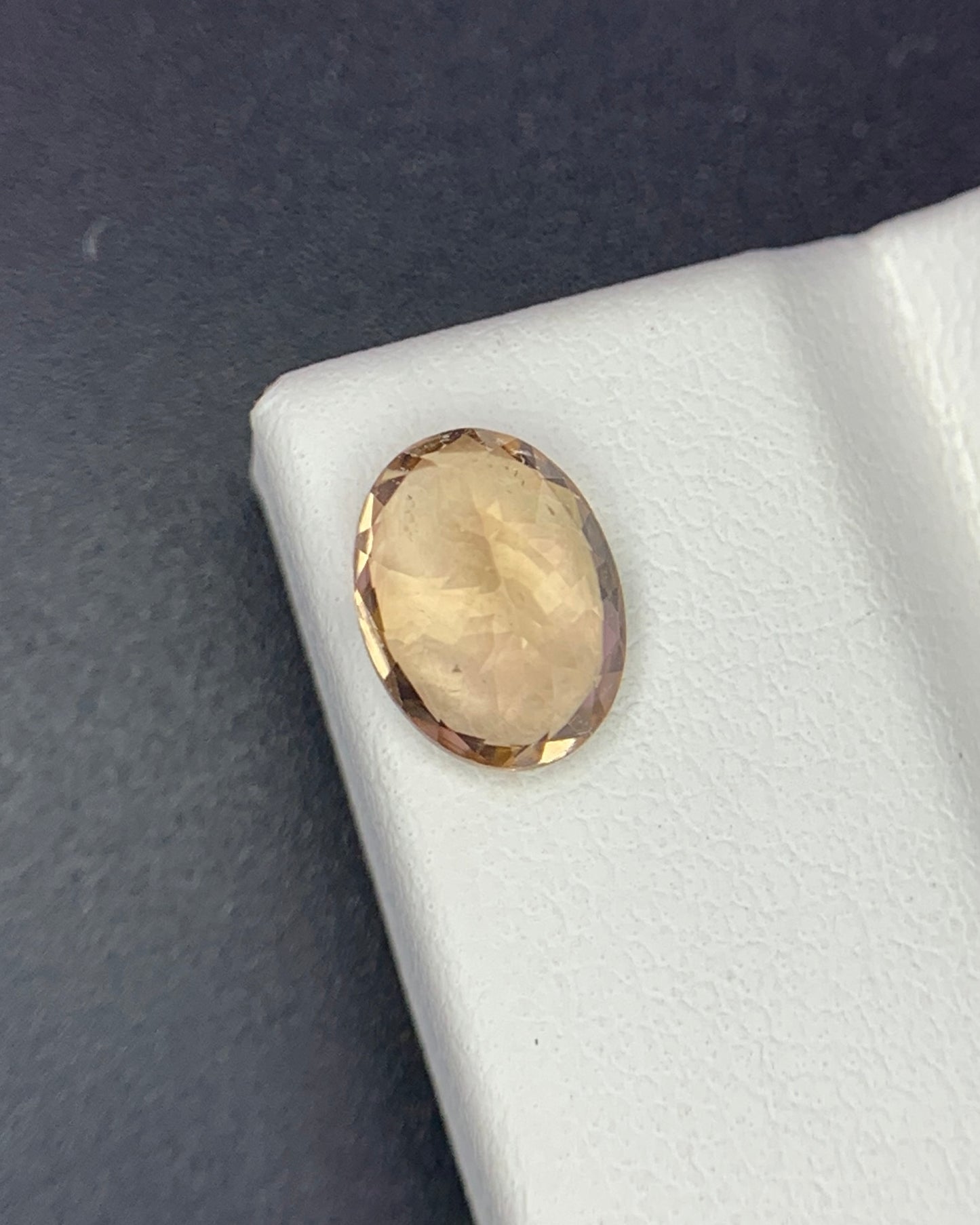 Natural Peach Tourmaline 1.34 Carat 8.1x6.1 MM Oval Shape Faceted Gemstone 