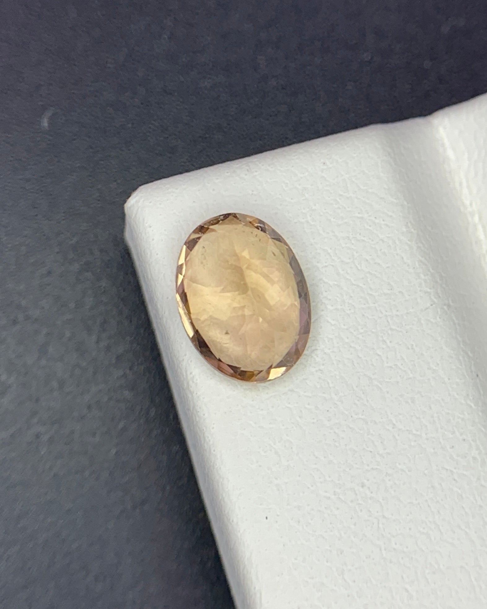 Natural Peach Tourmaline 1.34 Carat 8.1x6.1 MM Oval Shape Faceted Gemstone 