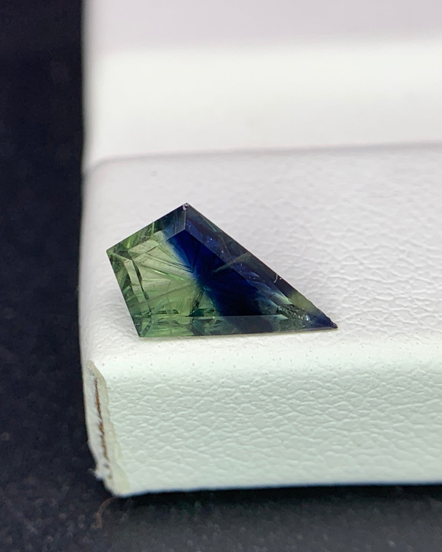 Natural Parti Sapphire 0.83 Carat 9.8x5.7 MM Fancy Shape Starbrite Cut Faceted Gemstone 