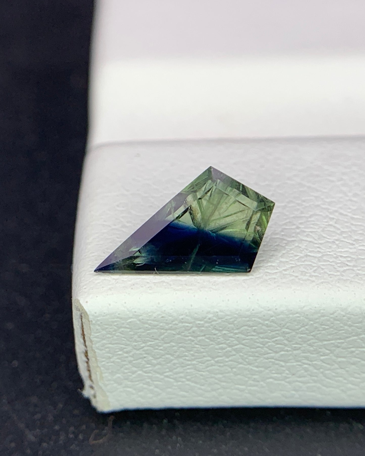 Natural Parti Sapphire 0.83 Carat 9.8x5.7 MM Fancy Shape Starbrite Cut Faceted Gemstone 