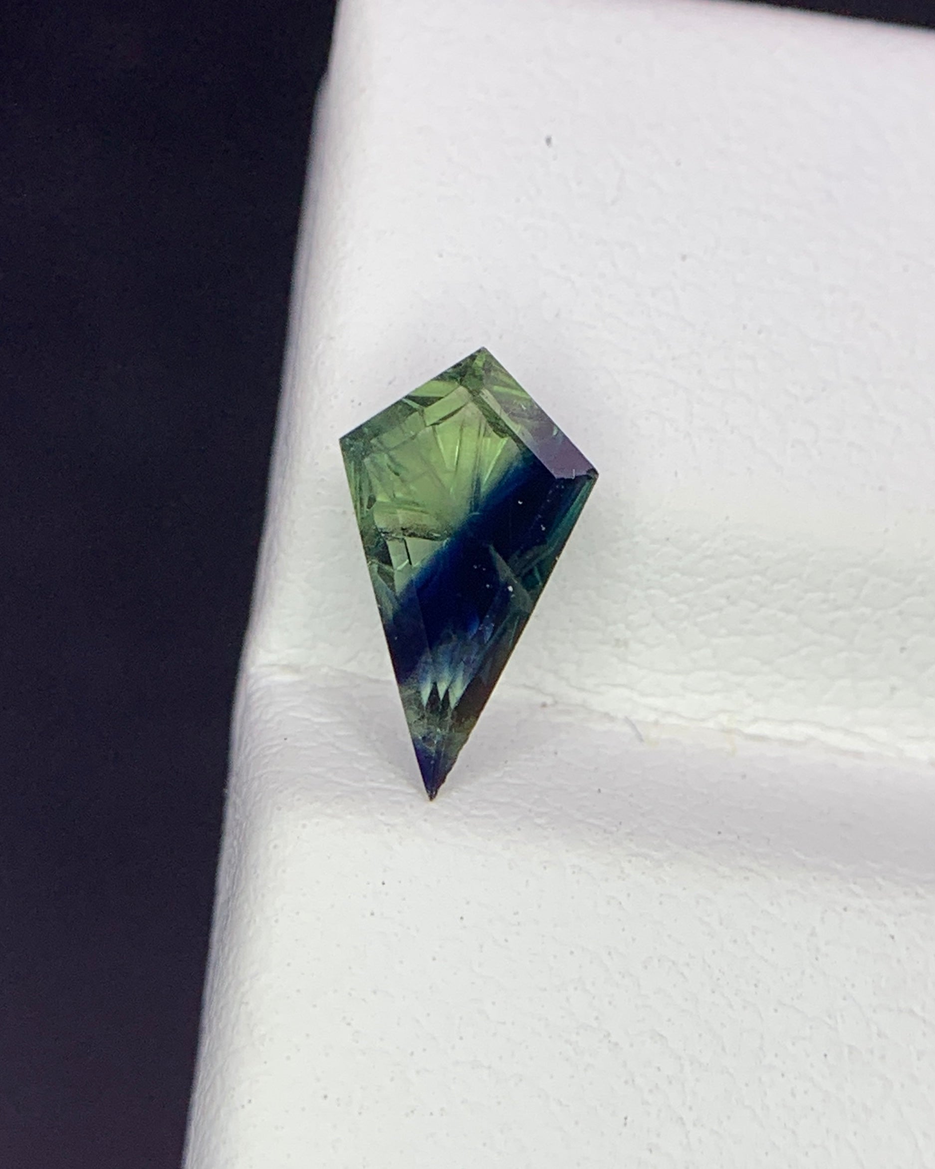 Natural Parti Sapphire 0.83 Carat 9.8x5.7 MM Fancy Shape Starbrite Cut Faceted Gemstone 