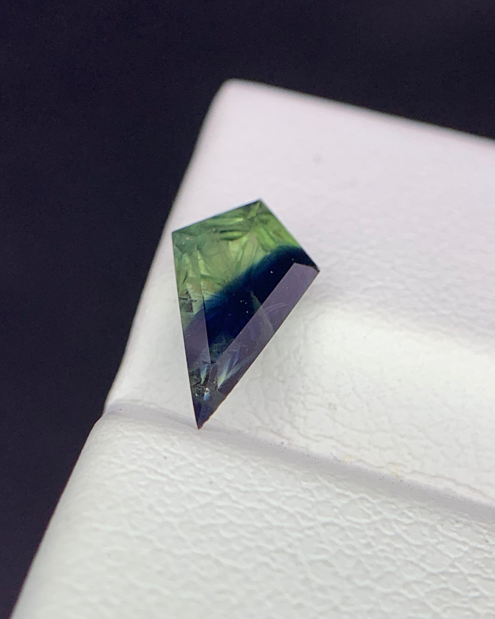 Natural Parti Sapphire 0.83 Carat 9.8x5.7 MM Fancy Shape Starbrite Cut Faceted Gemstone 
