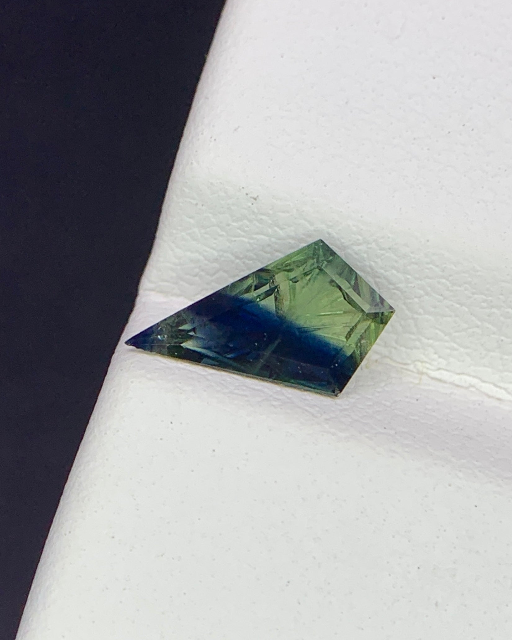 Natural Parti Sapphire 0.83 Carat 9.8x5.7 MM Fancy Shape Starbrite Cut Faceted Gemstone 