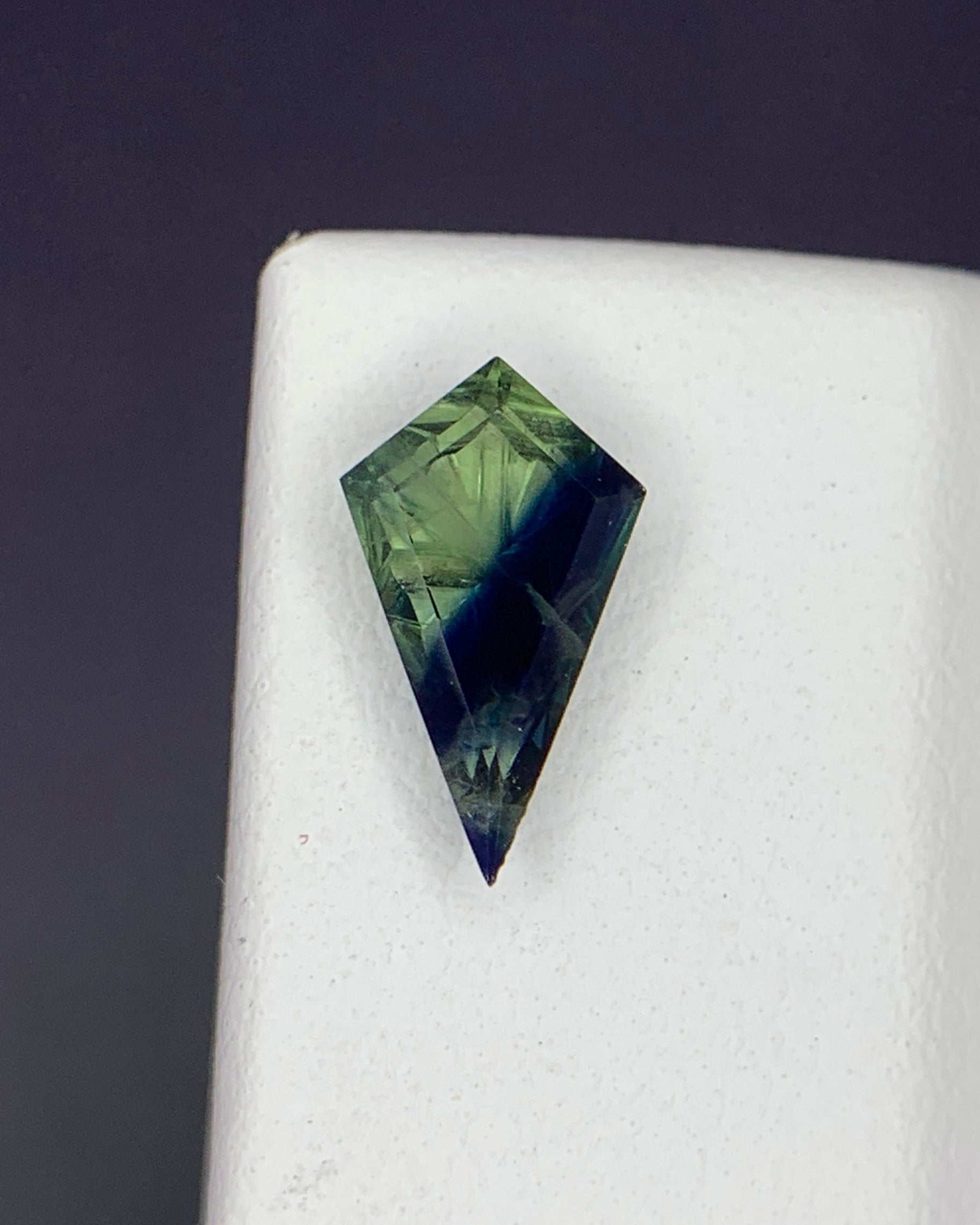 Natural Parti Sapphire 0.83 Carat 9.8x5.7 MM Fancy Shape Starbrite Cut Faceted Gemstone 