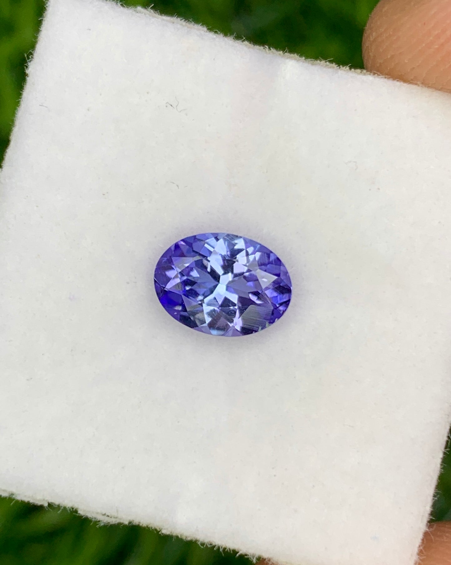 Natural Blue Tanzanite 0.87 Carat 7.3x5.4 MM Oval Shape Faceted Gemstone