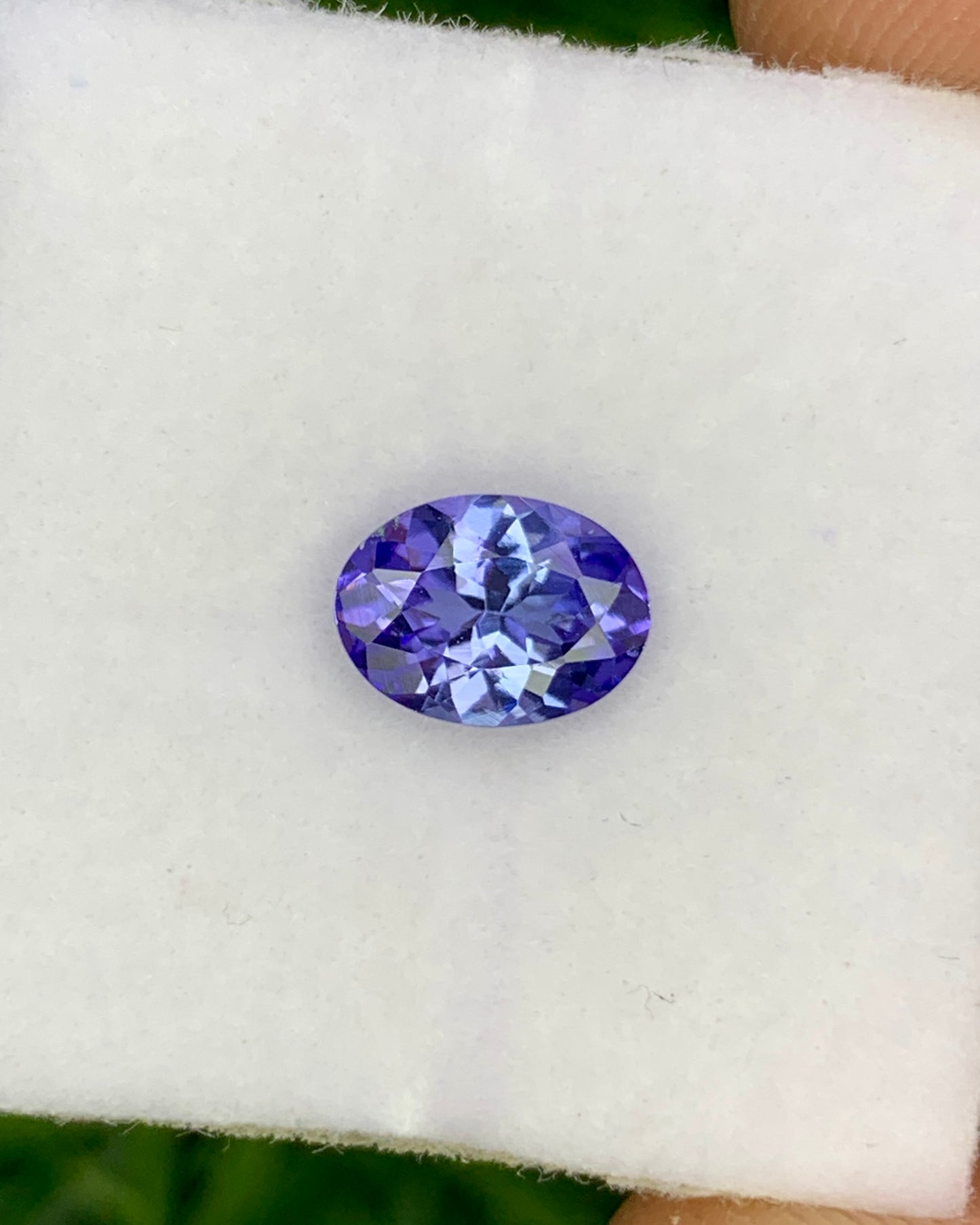 Natural Blue Tanzanite 0.87 Carat 7.3x5.4 MM Oval Shape Faceted Gemstone