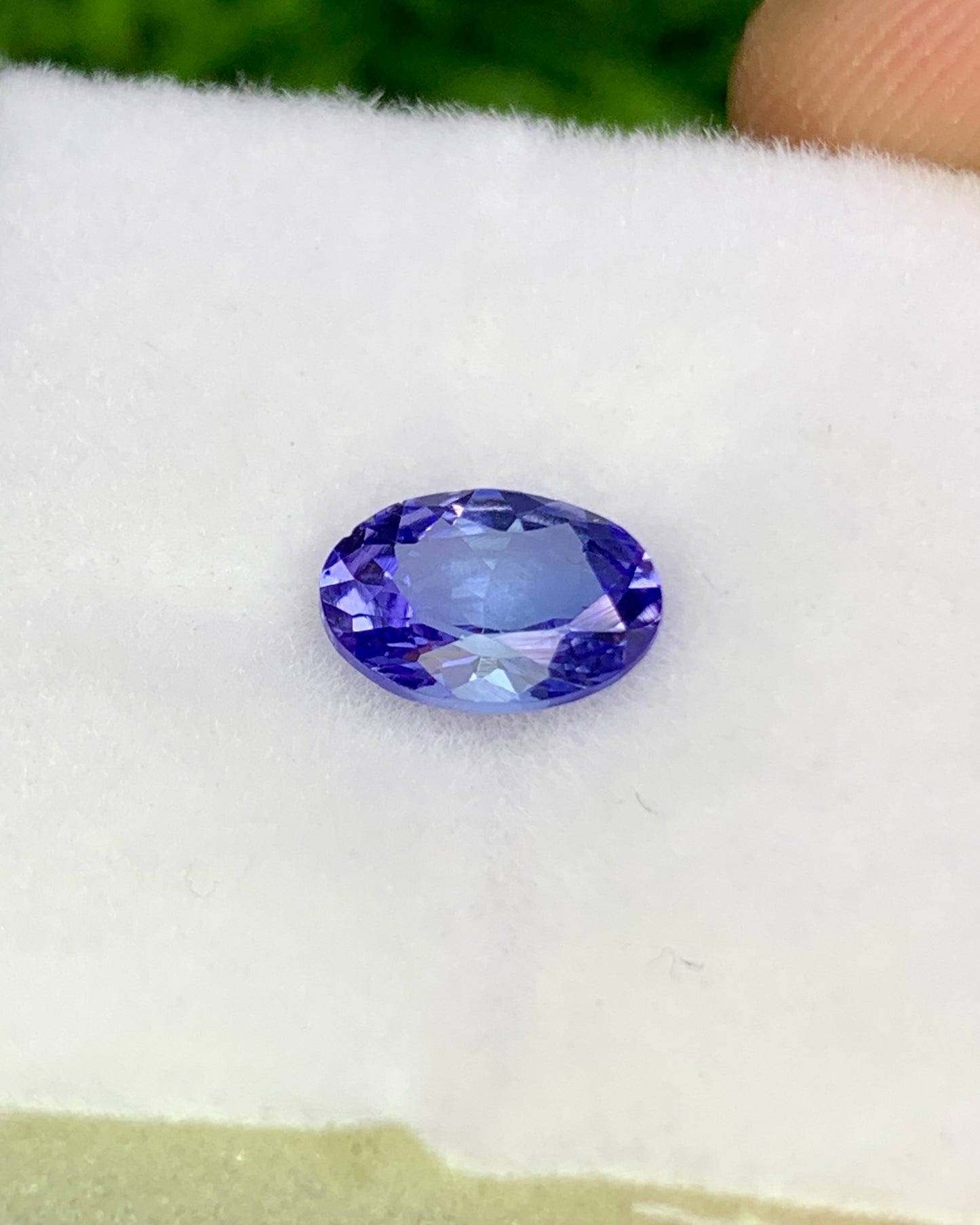 Natural Blue Tanzanite 0.87 Carat 7.3x5.4 MM Oval Shape Faceted Gemstone