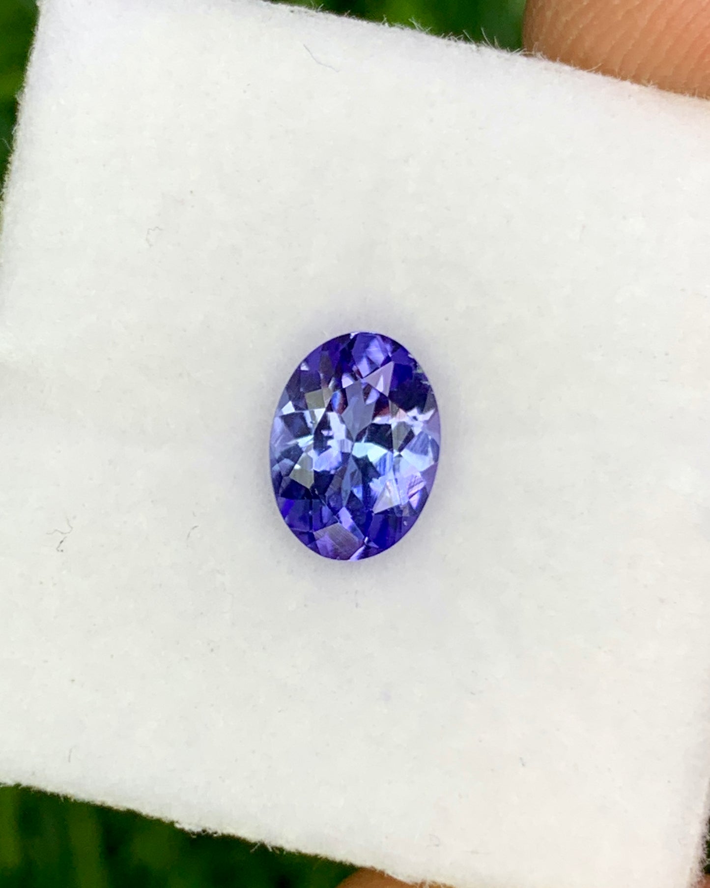 Natural Blue Tanzanite 0.87 Carat 7.3x5.4 MM Oval Shape Faceted Gemstone