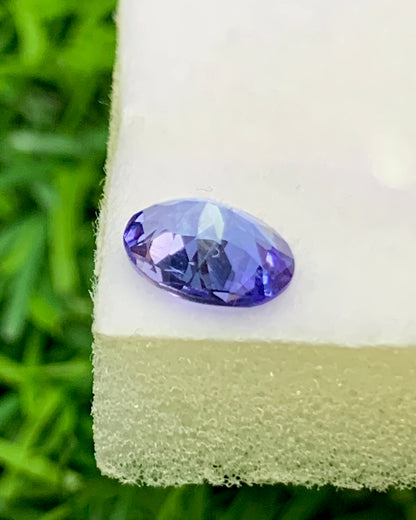 Natural Blue Tanzanite 0.87 Carat 7.3x5.4 MM Oval Shape Faceted Gemstone