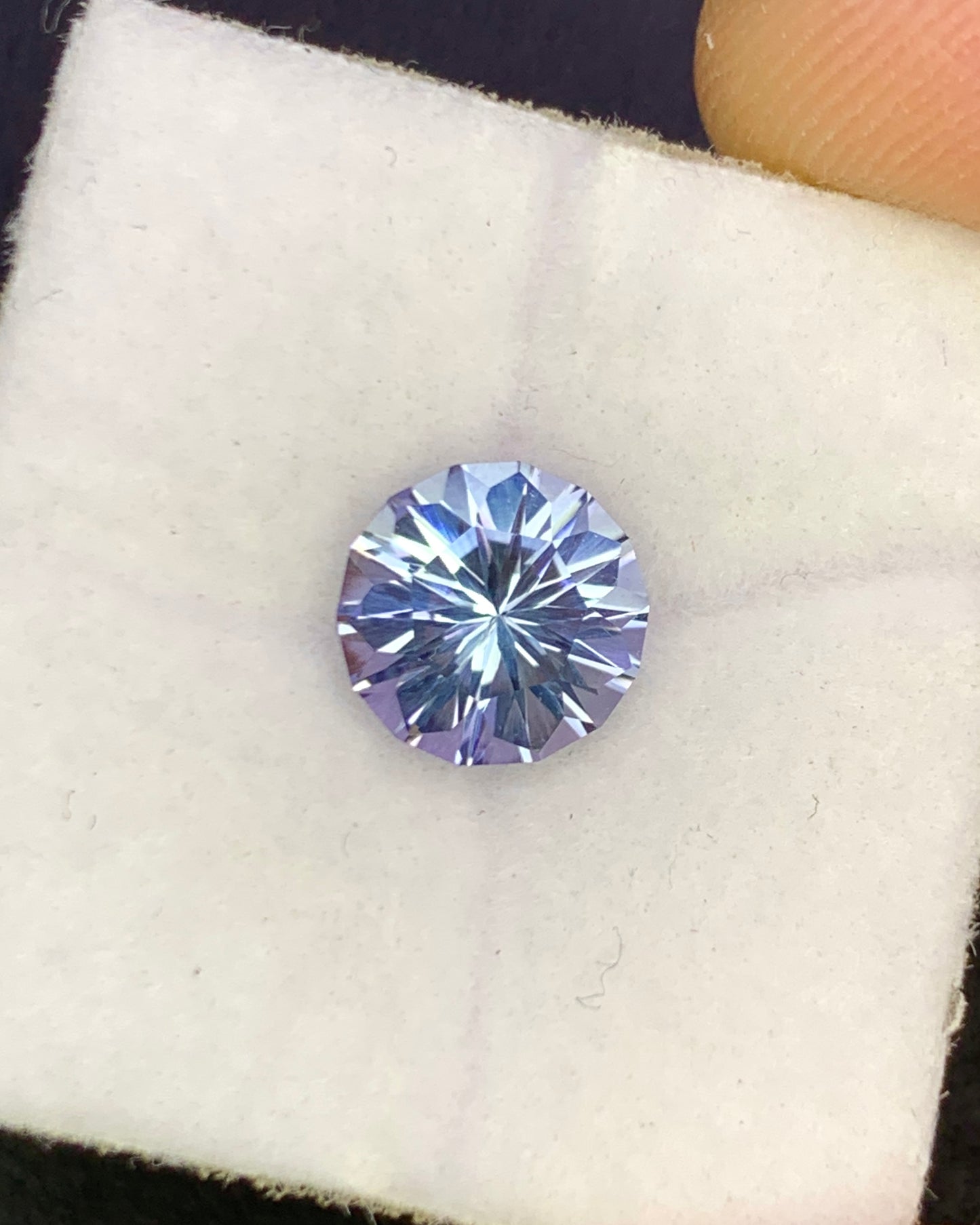 Natural Bi Color Tanzanite 1.20 Carat 7x7 MM Fancy Shape Faceted Gemstone