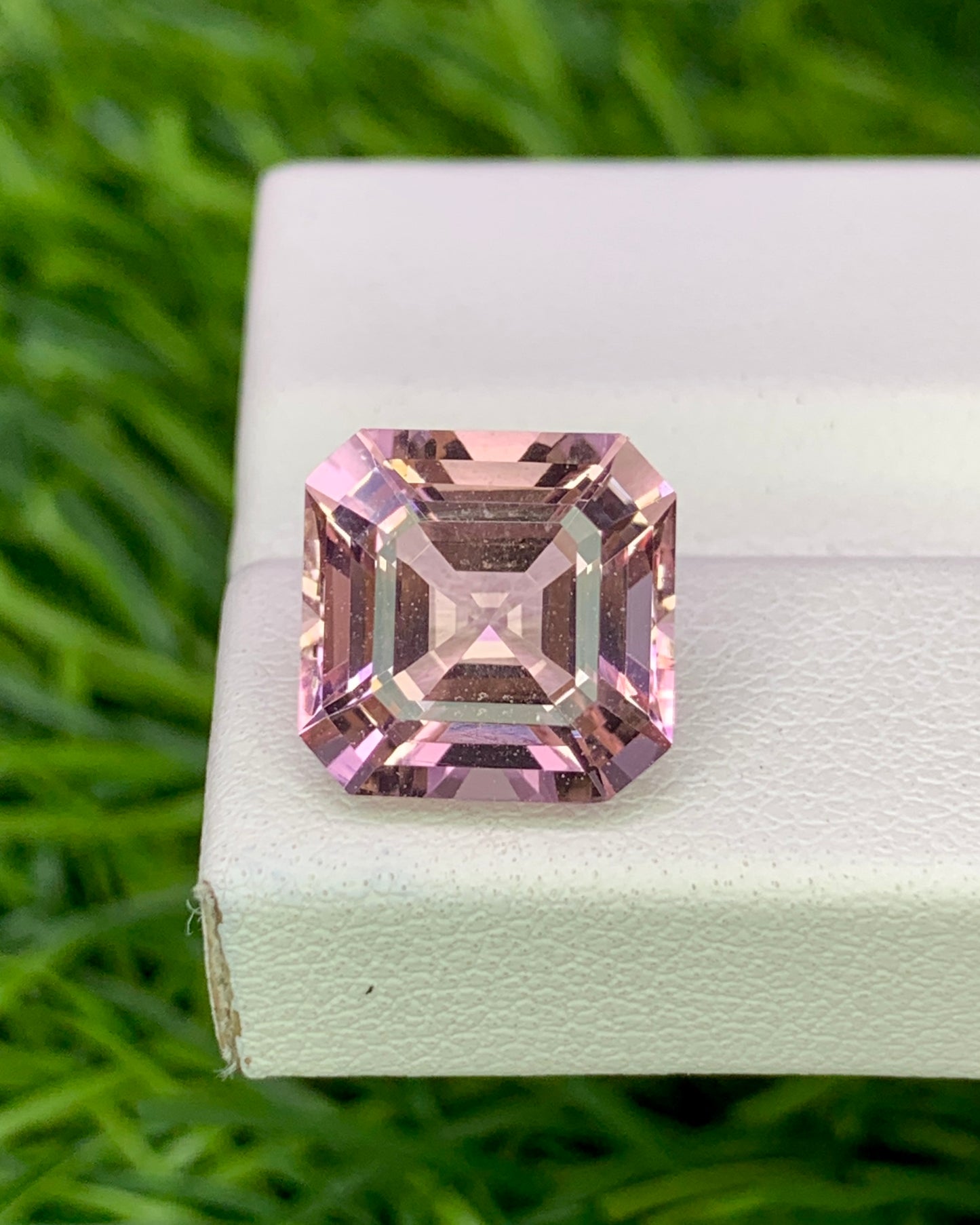 Natural Morganite 4.51 Carat 10x10 MM Asscher Cut Faceted Gemstone