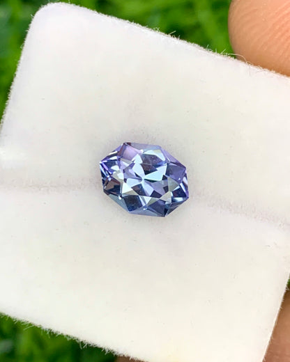 Natural Bi Color Tanzanite 0.83 Carat 7x5.4 MM Fancy Shape Faceted Gemstone