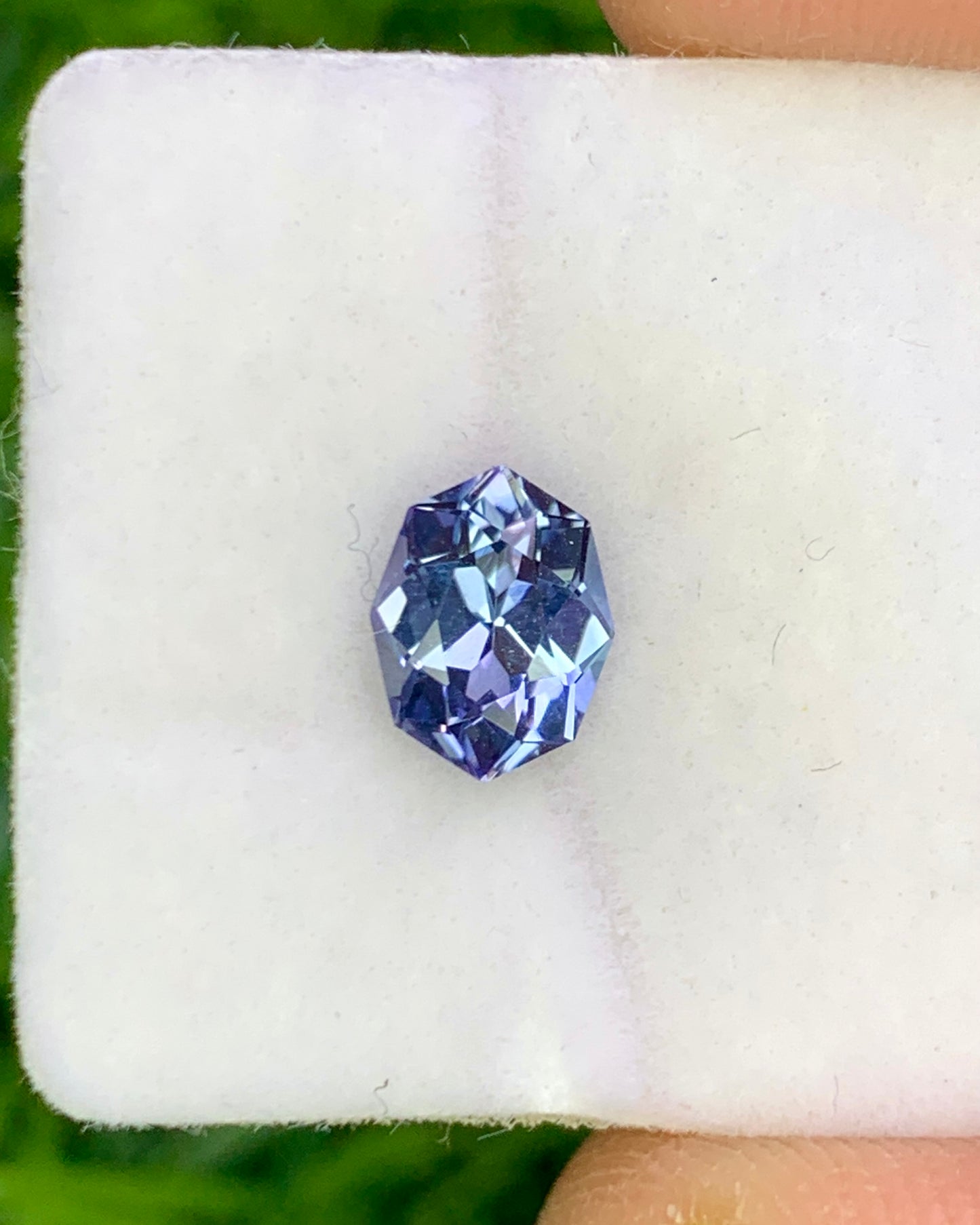 Natural Bi Color Tanzanite 0.83 Carat 7x5.4 MM Fancy Shape Faceted Gemstone