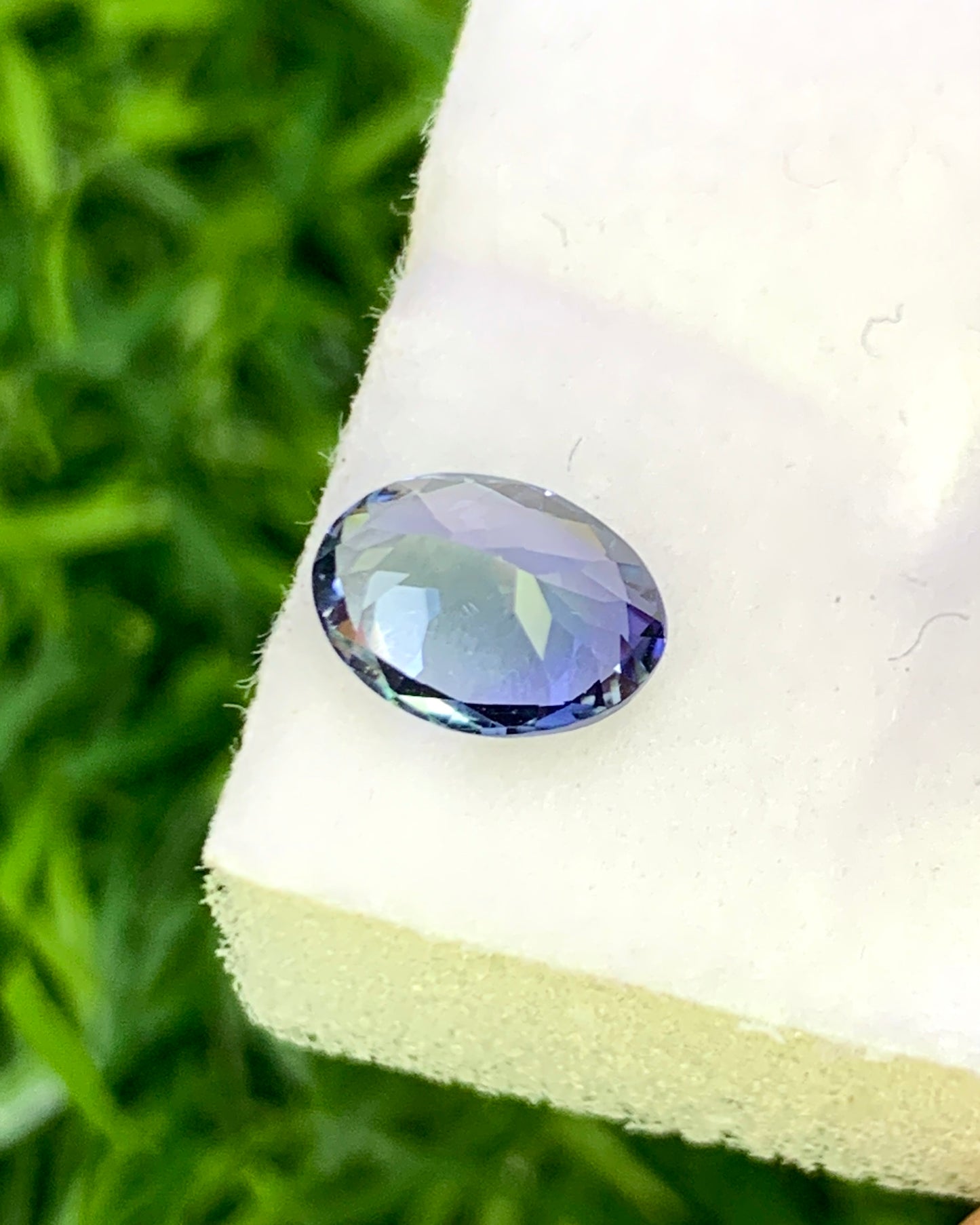 Natural Bi Color Tanzanite 1.10 Carat 7.6x5.7 MM Oval Shape Faceted Gemstone