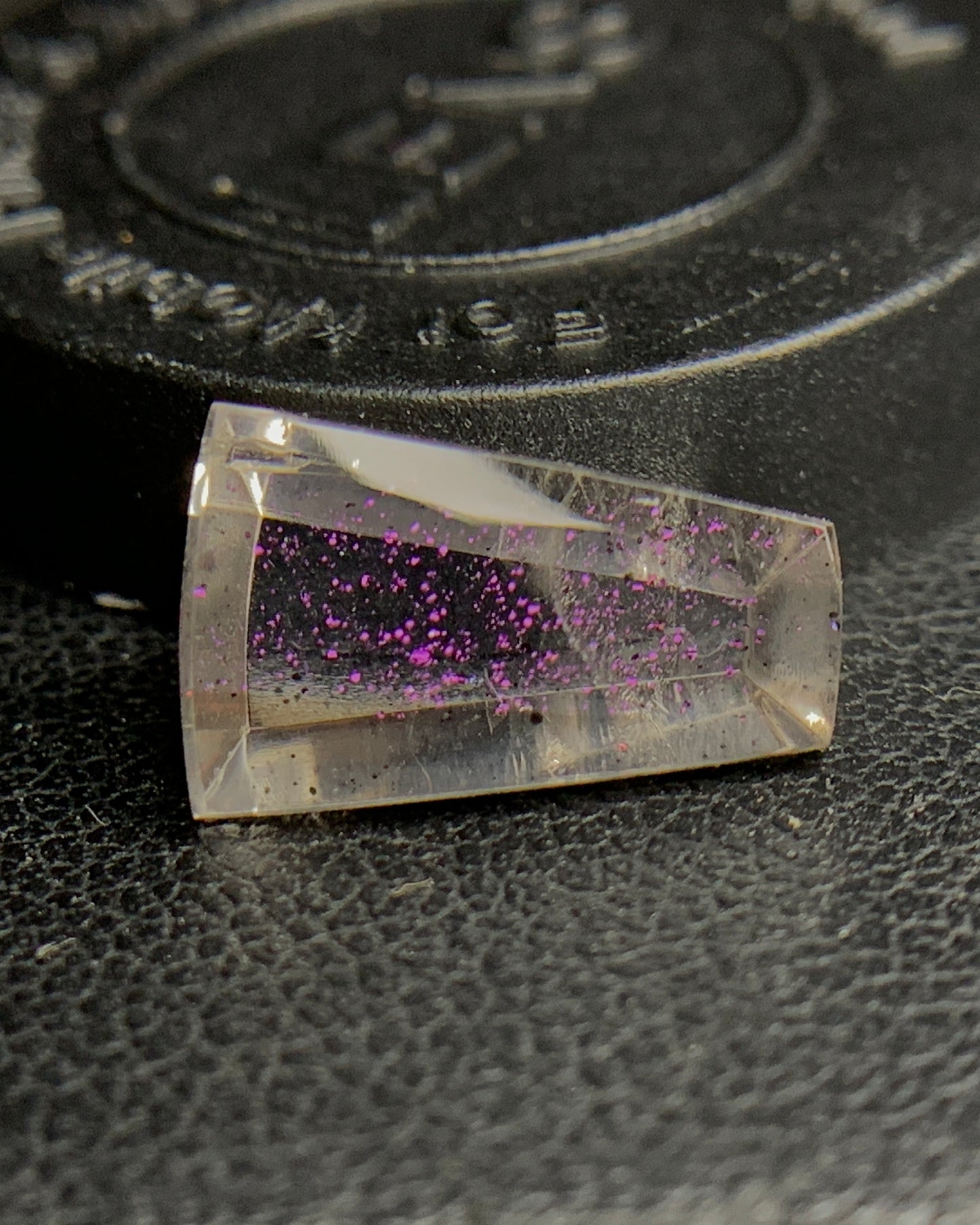 Natural Rare Pink Fire Quartz 3.78 Carat 13.2x8.2 MM Freeform Shape Covellite Quartz Gemstone from Brazil 