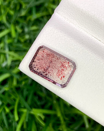 Natural Super Seven 2.12 Carat 10.3x6.9 MM Octagon Shape Faceted Gemstone with 7 Crystals Healing Stone Seven Chakra Melody Stone