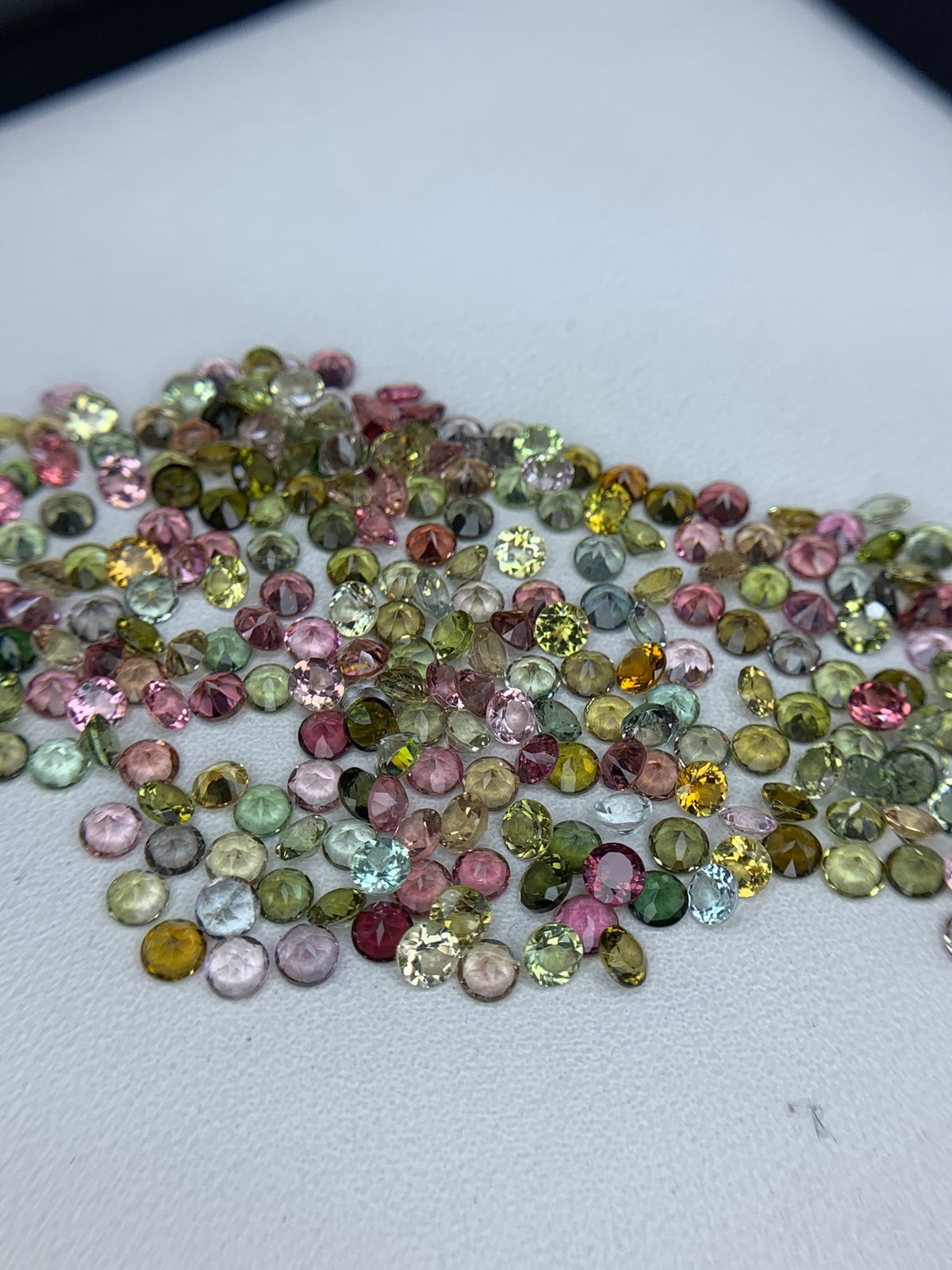 Natural Multi Color Tourmaline Lot 1.5 to 4.00 MM Round Shape Faceted Gemstone Lot
