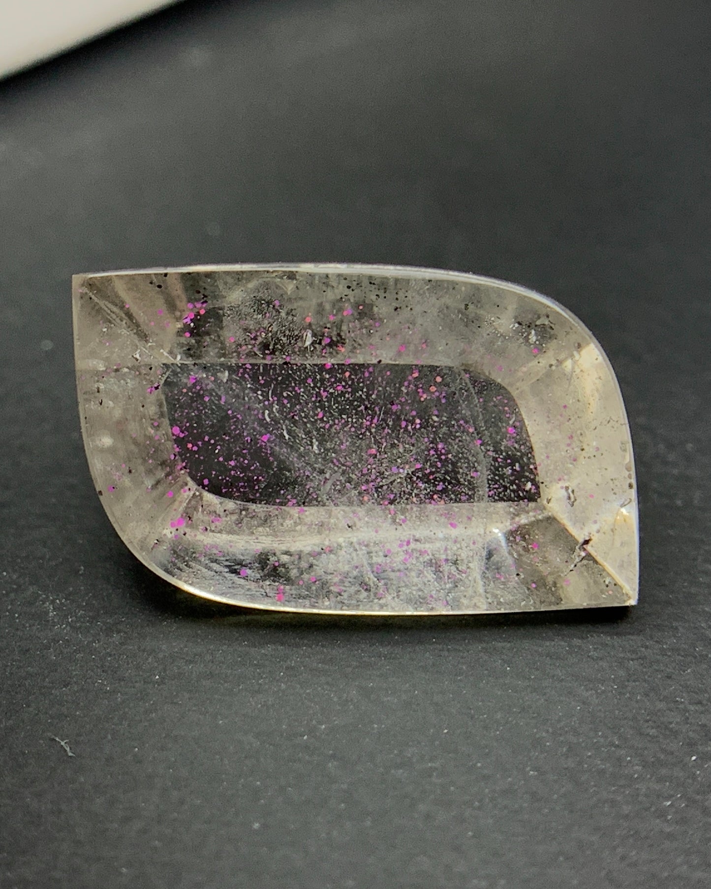 Natural Rare Pink Fire Quartz 7.95 Carat 19x10x5.8 MM Freeform Shape Covellite Quartz Gemstone from Brazil 