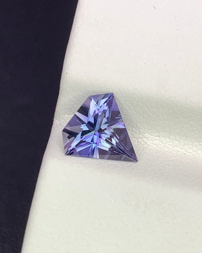 Natural Bi Color Tanzanite 1.47 Carat 8.8x8.6 MM Fancy Shape Faceted Gemstone