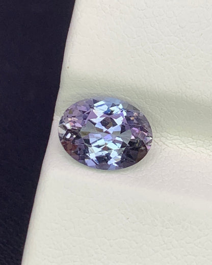 Natural Bi Color Tanzanite 2.00 Carat 8.8x6.8 MM Oval Shape Faceted Gemstone 