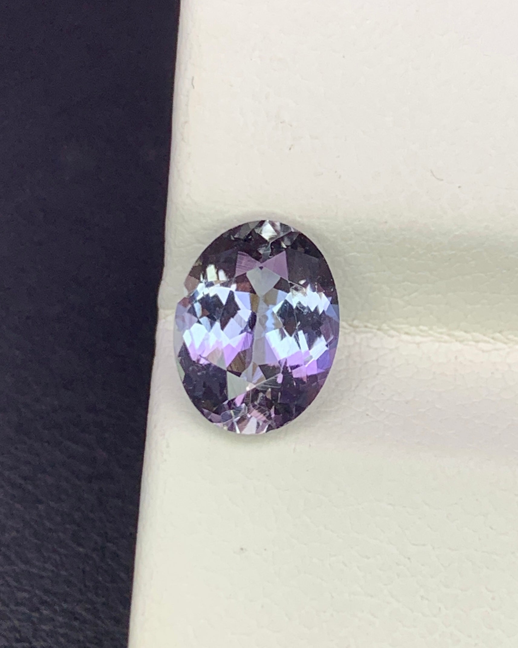 Natural Bi Color Tanzanite 2.00 Carat 8.8x6.8 MM Oval Shape Faceted Gemstone 