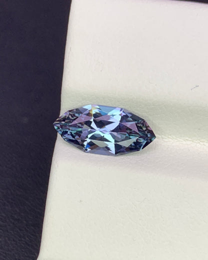 Natural Bi Color Tanzanite 2.09 Carat 13.2x6.2 MM Fancy Marquise Shape Faceted Gemstone