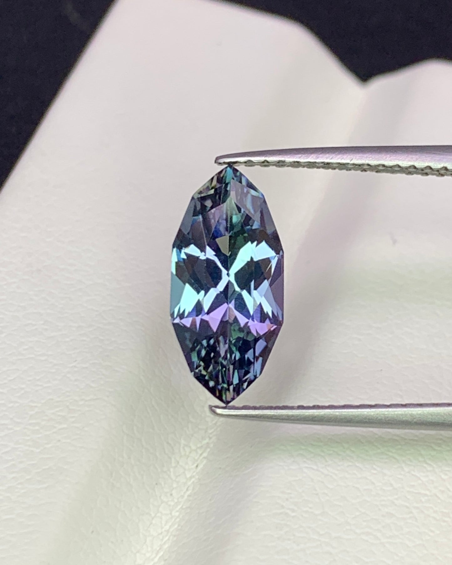 Natural Bi Color Tanzanite 2.09 Carat 13.2x6.2 MM Fancy Marquise Shape Faceted Gemstone