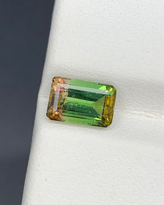 Natural Watermelon Tourmaline 1.57 Carat 7.8x5.2 MM Octagon Shape Faceted Gemstone