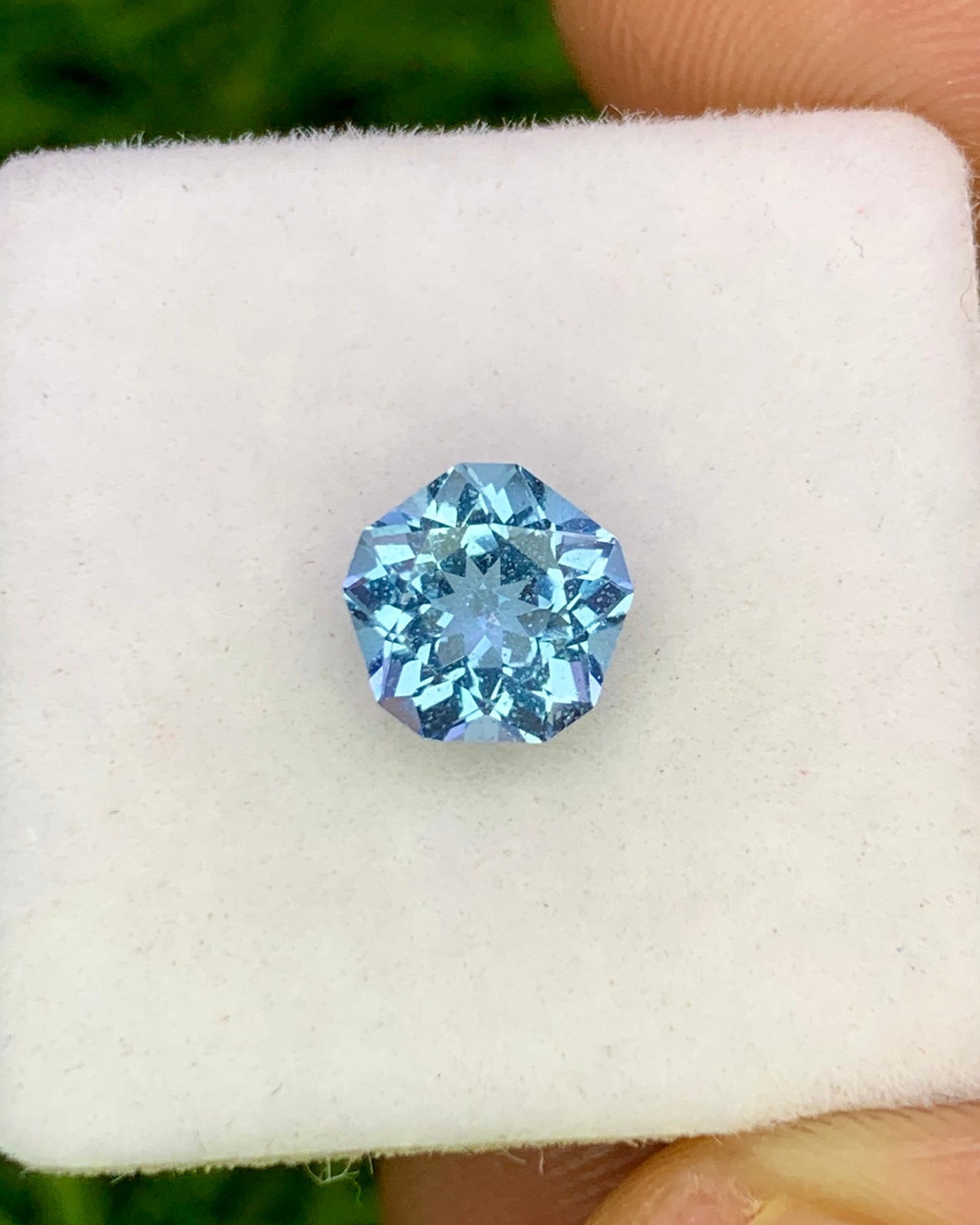 Natural Aquamarine 0.83 Carat 6.3x6.3 MM Fancy Shape Faceted Gemstone