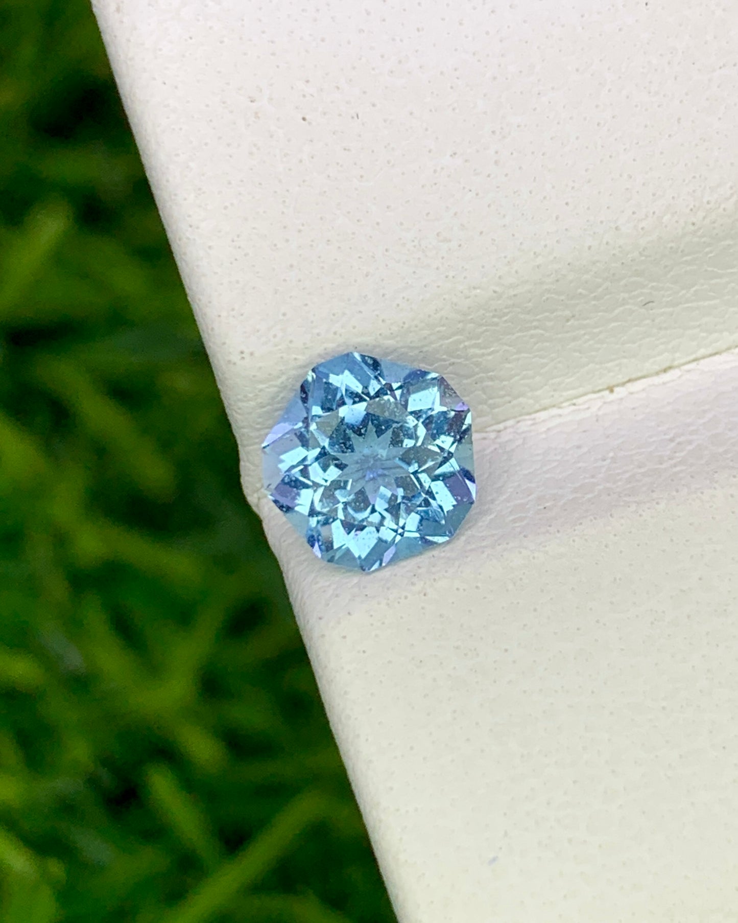 Natural Aquamarine 0.83 Carat 6.3x6.3 MM Fancy Shape Faceted Gemstone