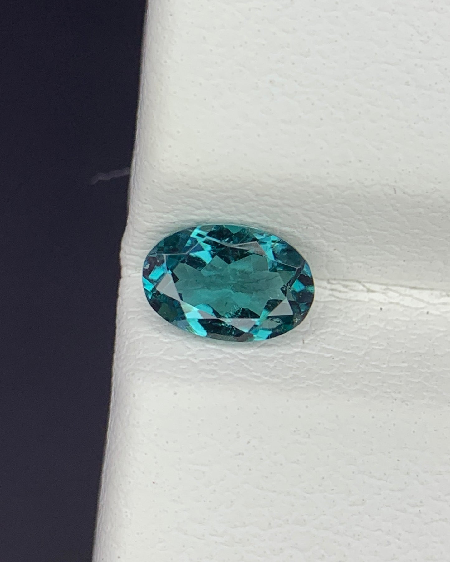 Natural Indicolite Tourmaline 0.49 Carat 6.1x4.2 MM Oval Shape Faceted Gemstone 