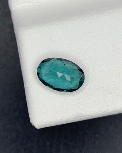 Natural Indicolite Tourmaline 0.49 Carat 6.1x4.2 MM Oval Shape Faceted Gemstone 