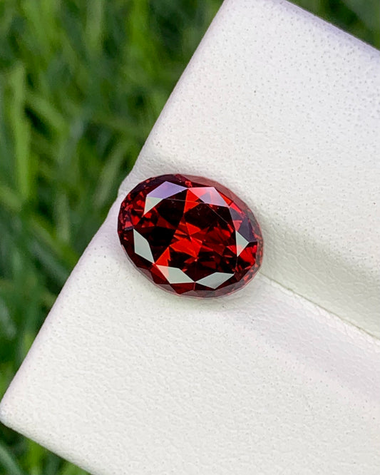 Natural Red Garnet 3.54 Carat 10x8 MM Fancy Shape Faceted Gemstone