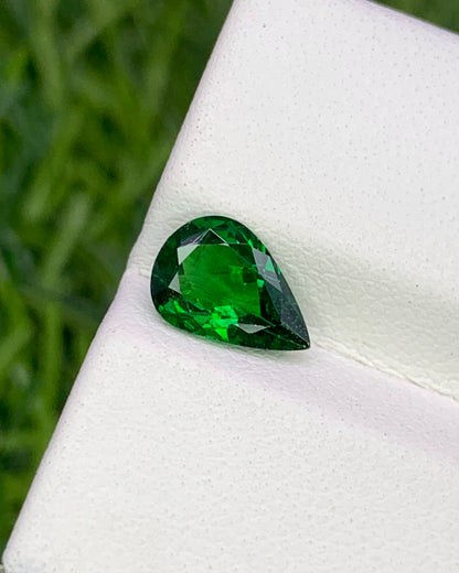 Natural Tsavorite 1.18 Carat 8.7x6.1 MM Pear Shape Faceted Gemstone
