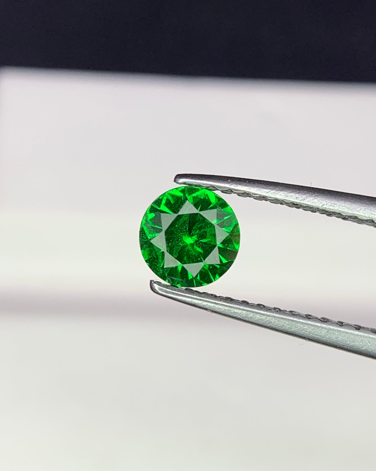 Natural Tsavorite Garnet 0.57 Carat 5.2x5.2 MM Round Shape Faceted Gemstone 