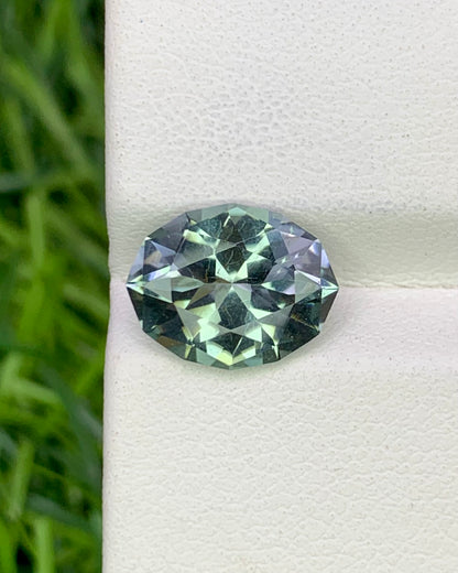 Natural Gray Tourmaline 2.57 Carat 10.8x8.5 MM Oval Shape Faceted Gemstone
