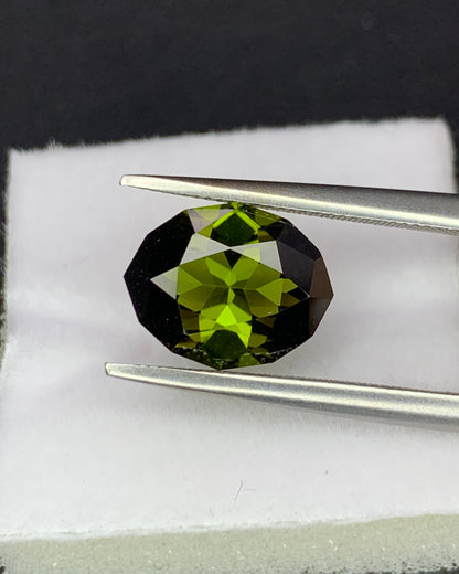 Natural Green Tourmaline 2.35 Carat 10.8x8.6 MM Fancy Shape Faceted Gemstone