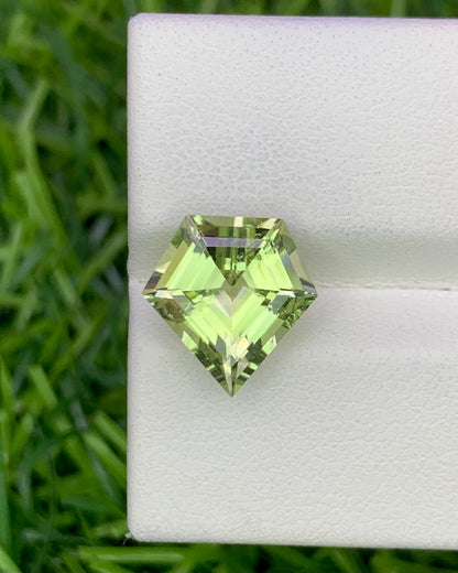 Natural Green Tourmaline 3.34 Carat 11x10.7 MM Fancy Shape Faceted Gemstone