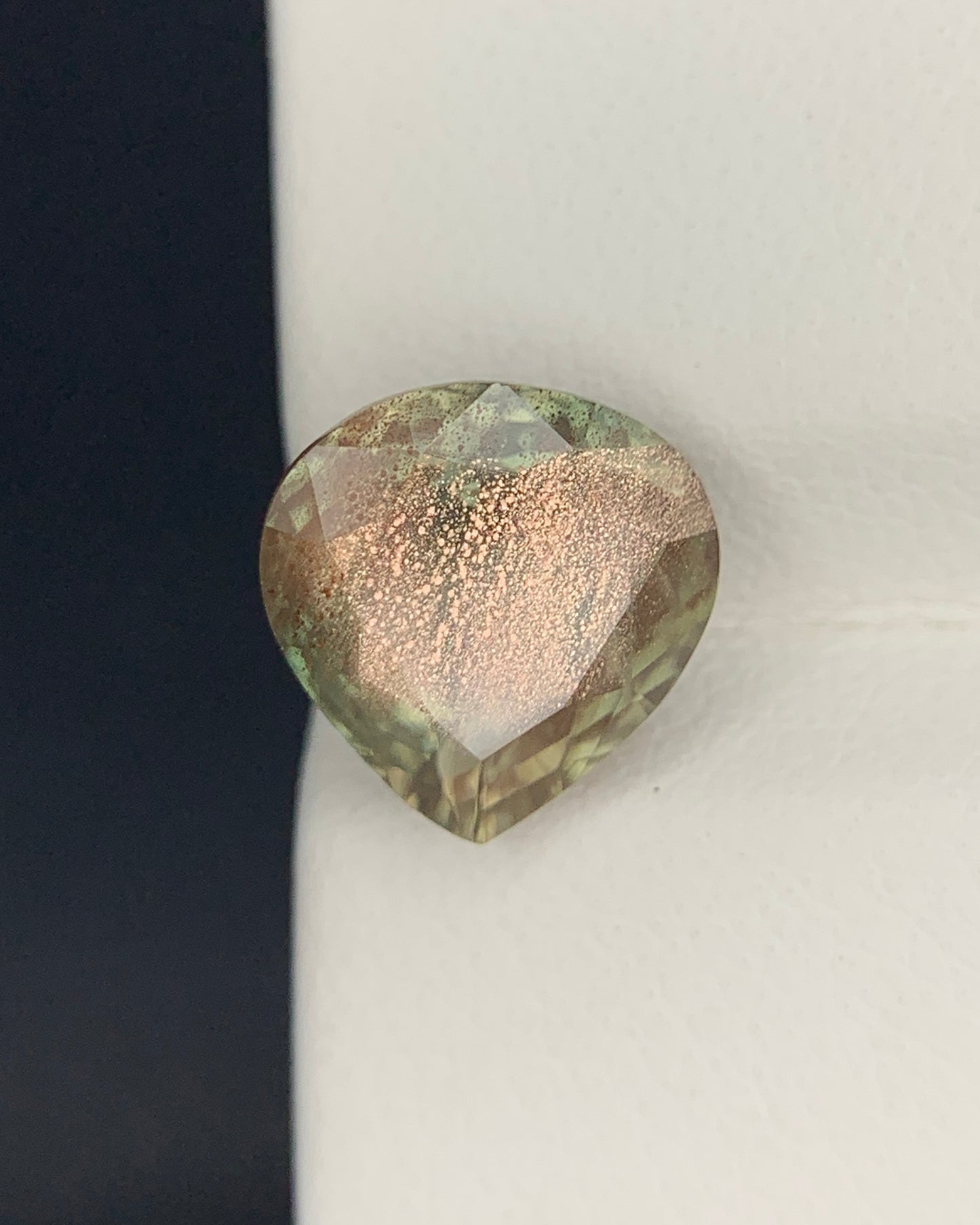 Natural Oregon Sunstone 2.57 Carat 9.3x9.2x4.8 MM Heart Shape Faceted Gemstone 