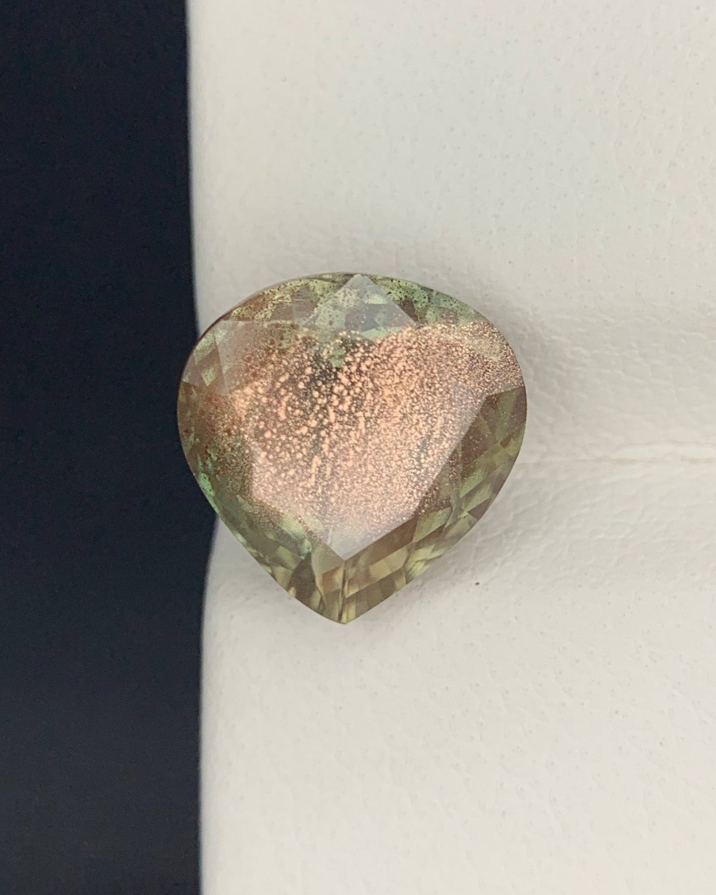 Natural Oregon Sunstone 2.57 Carat 9.3x9.2x4.8 MM Heart Shape Faceted Gemstone 