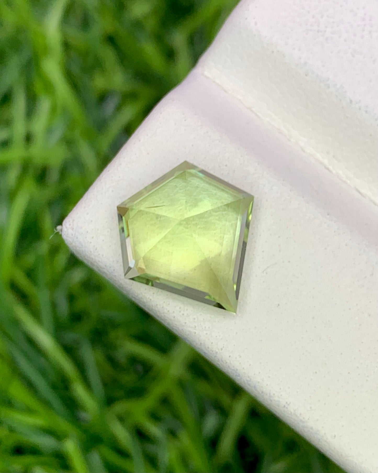 Natural Green Tourmaline 3.34 Carat 11x10.7 MM Fancy Shape Faceted Gemstone