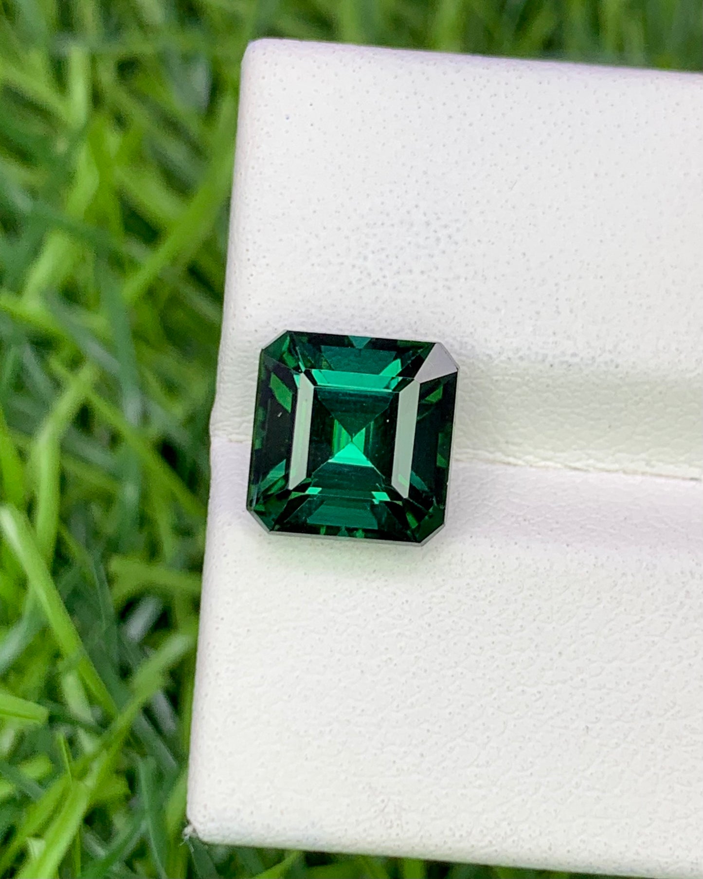 Natural Indicolite Tourmaline 3.44 Carat 8.4x8.1 MM Octagon Shape Faceted Gemstone