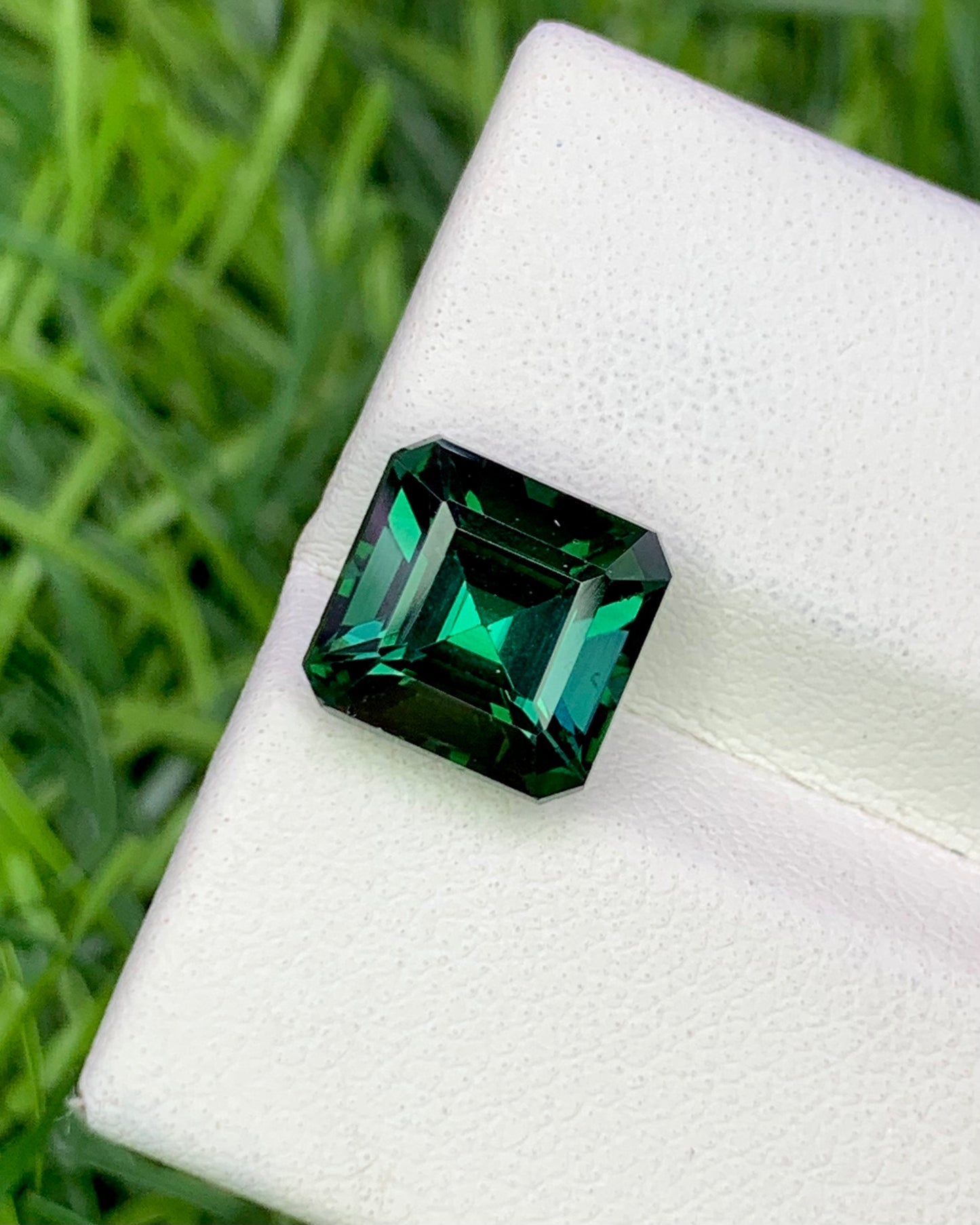 Natural Indicolite Tourmaline 3.44 Carat 8.4x8.1 MM Octagon Shape Faceted Gemstone