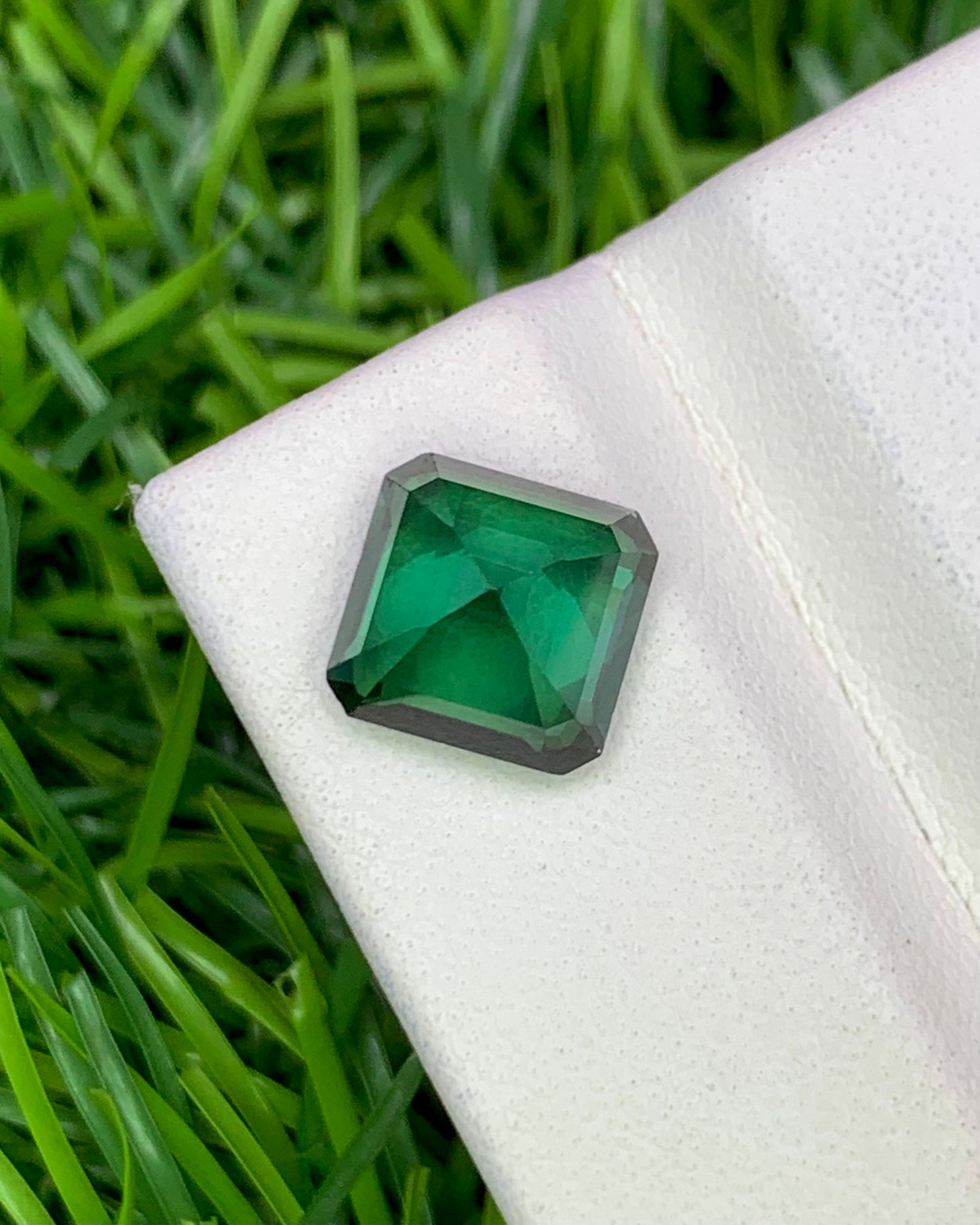 Natural Indicolite Tourmaline 3.44 Carat 8.4x8.1 MM Octagon Shape Faceted Gemstone